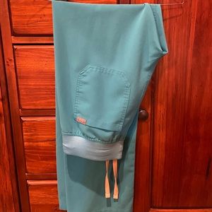 Figs Teal Livingston pants